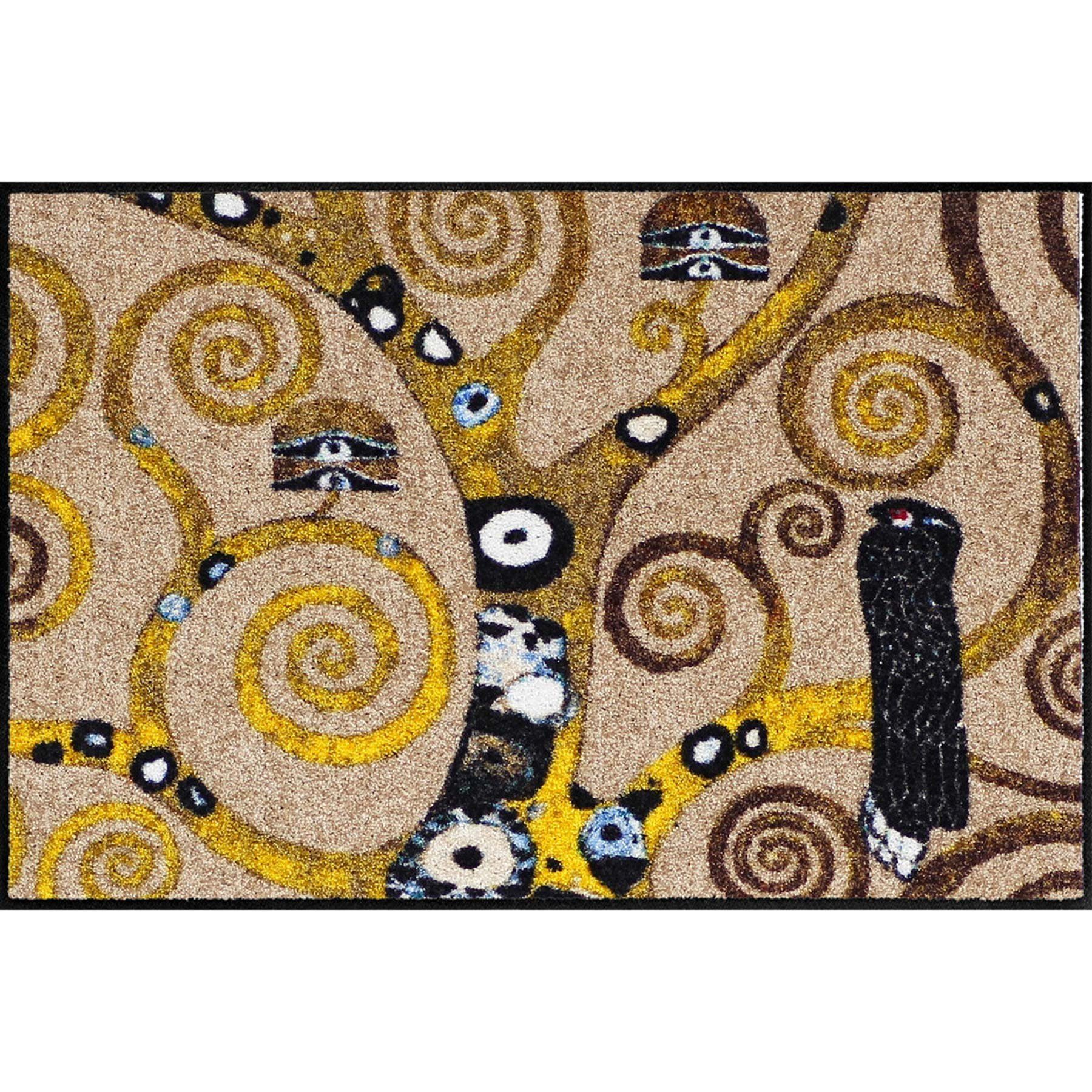 Fußmatte Salonloewe Fußmatte Gustav Klimt Ethno Impressions Lebensbaum 50x75 cm, Salonloewe, Rechteckig, Höhe: 7 mm