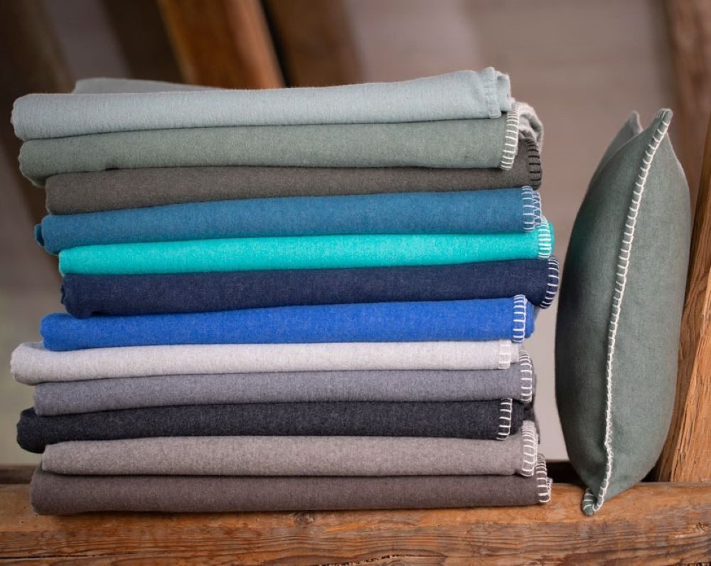 DAVID FUSSENEGGER Kissenbezug Kissenhülle Sylt 'Uni', Flanell günstig online kaufen