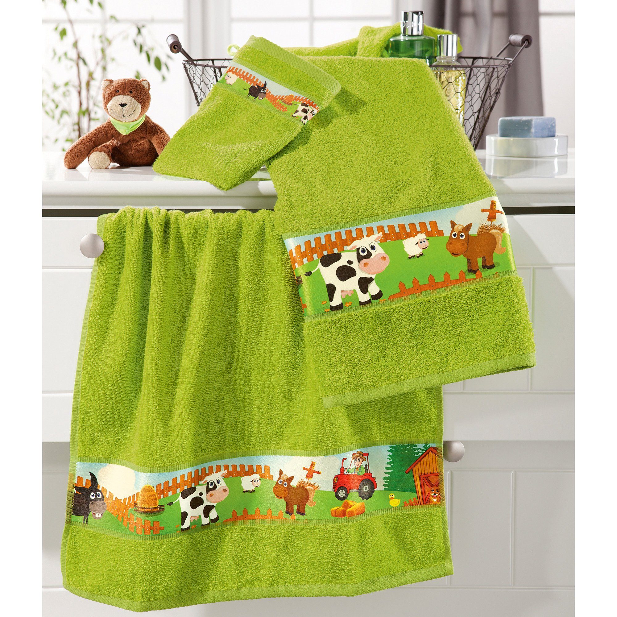 Erwin Müller Handtücher Frottier-Set 3-teilig, Walk-Frottier Uni