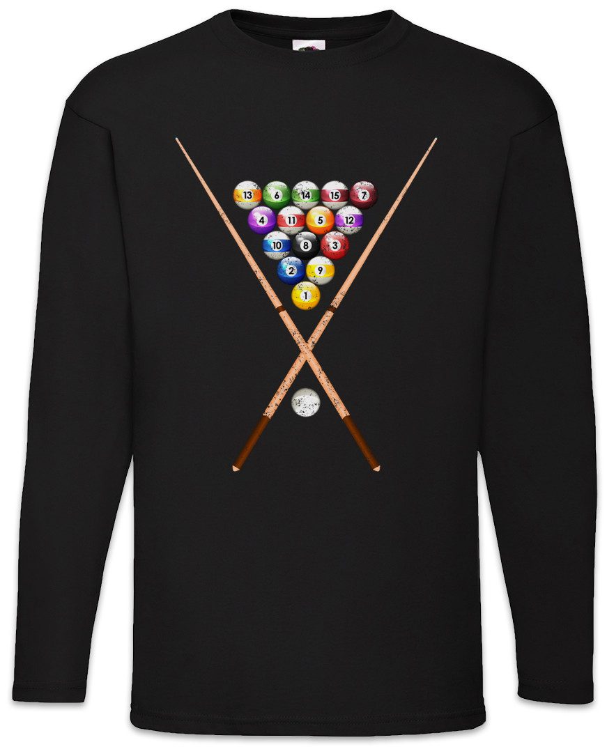 Langarmshirt Pool Billard II Langarm T-Shirt Eightball 8 Ball Kugeln Ball Gamble