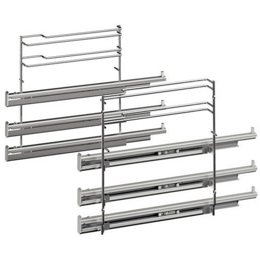 BOSCH Besteckschublade Bosch HEZ638370 Teleskop-Vollauszug für Backöfen., Zubehör für Kompatibel mit Bosch Backöfen, 3-fach Teleskop-Vollauszug, pyrolysefest und langlebig