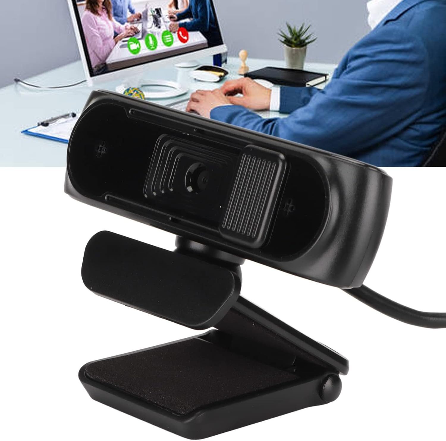 Diyarts Full HD-Webcam (Full-HD, 4x opt. Zoom, Professionelle Webkamera, mit Autofokus, Rauschunterdrückung und Schönheitsfunktion)