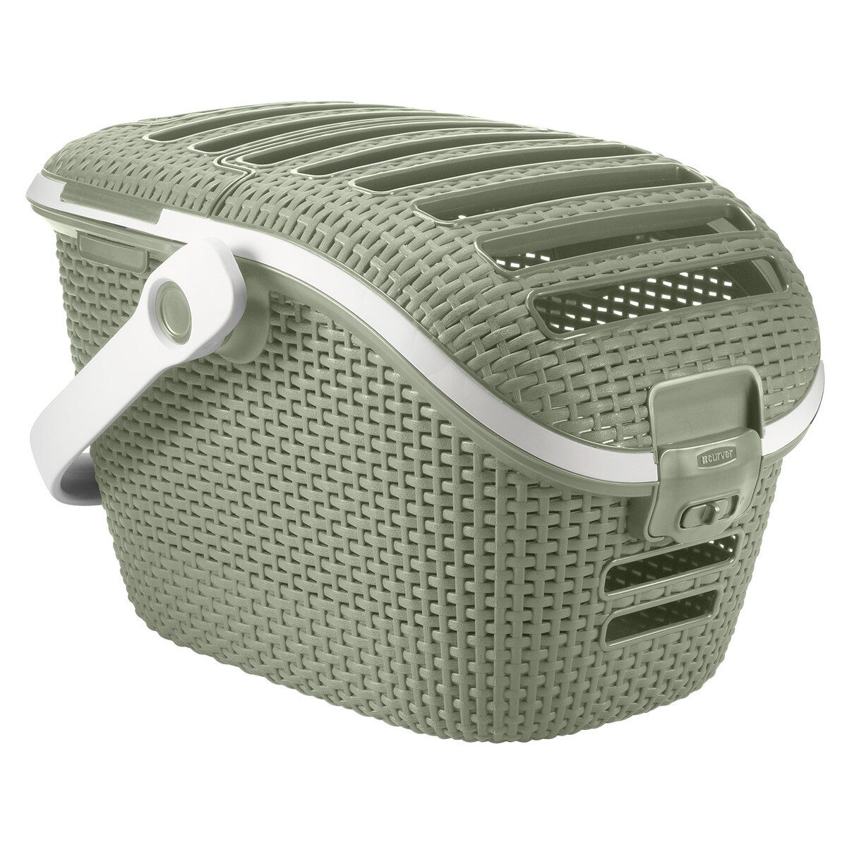 Curver Tiertransportbox Transportbox Misty Green für Katzen