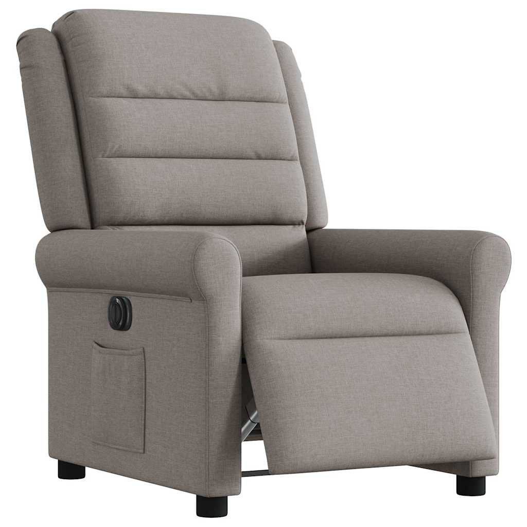 vidaXL Sessel Relaxsessel Elektrisch Taupe Stoff (1-St)