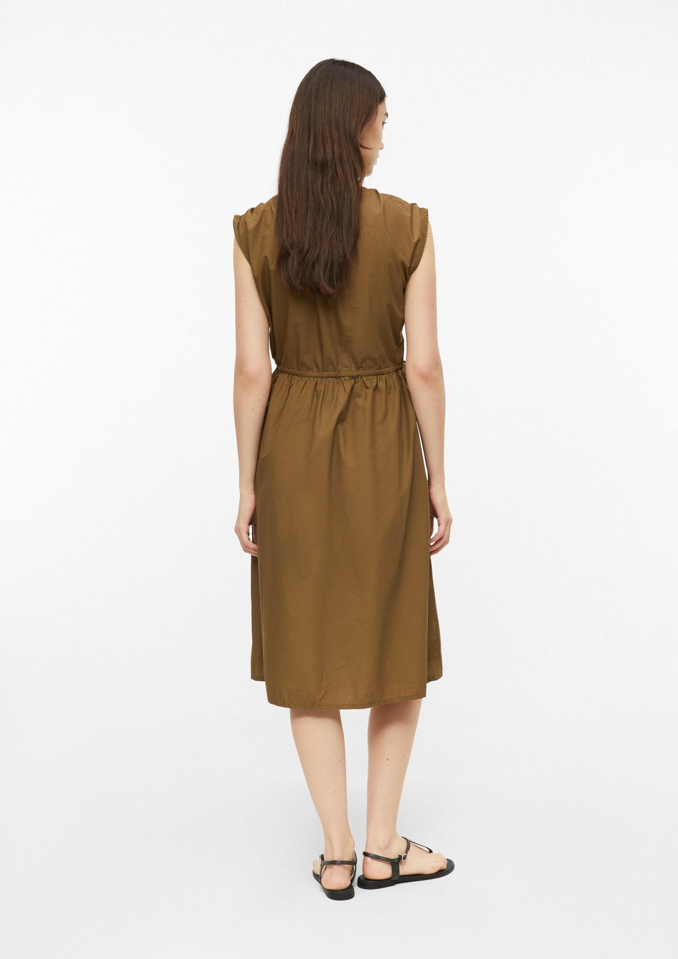 s.Oliver Midikleid Kleid Midi-Kleid mit regulierbarer Taille und Seitentaschen