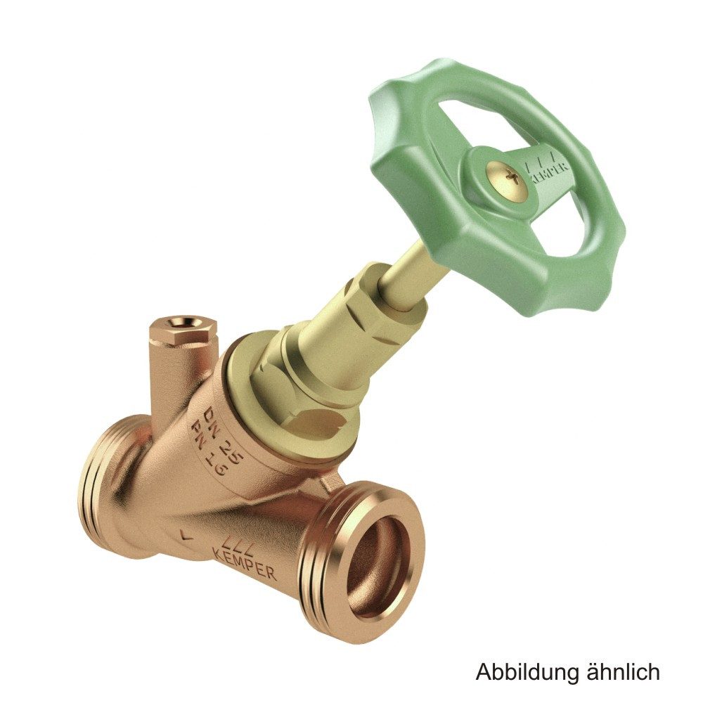 KEMPER Armaturen Wasserrohr Kemper Standard Freistromventil DN15, AG 3/4" mit Entleerst. 1/4", 174