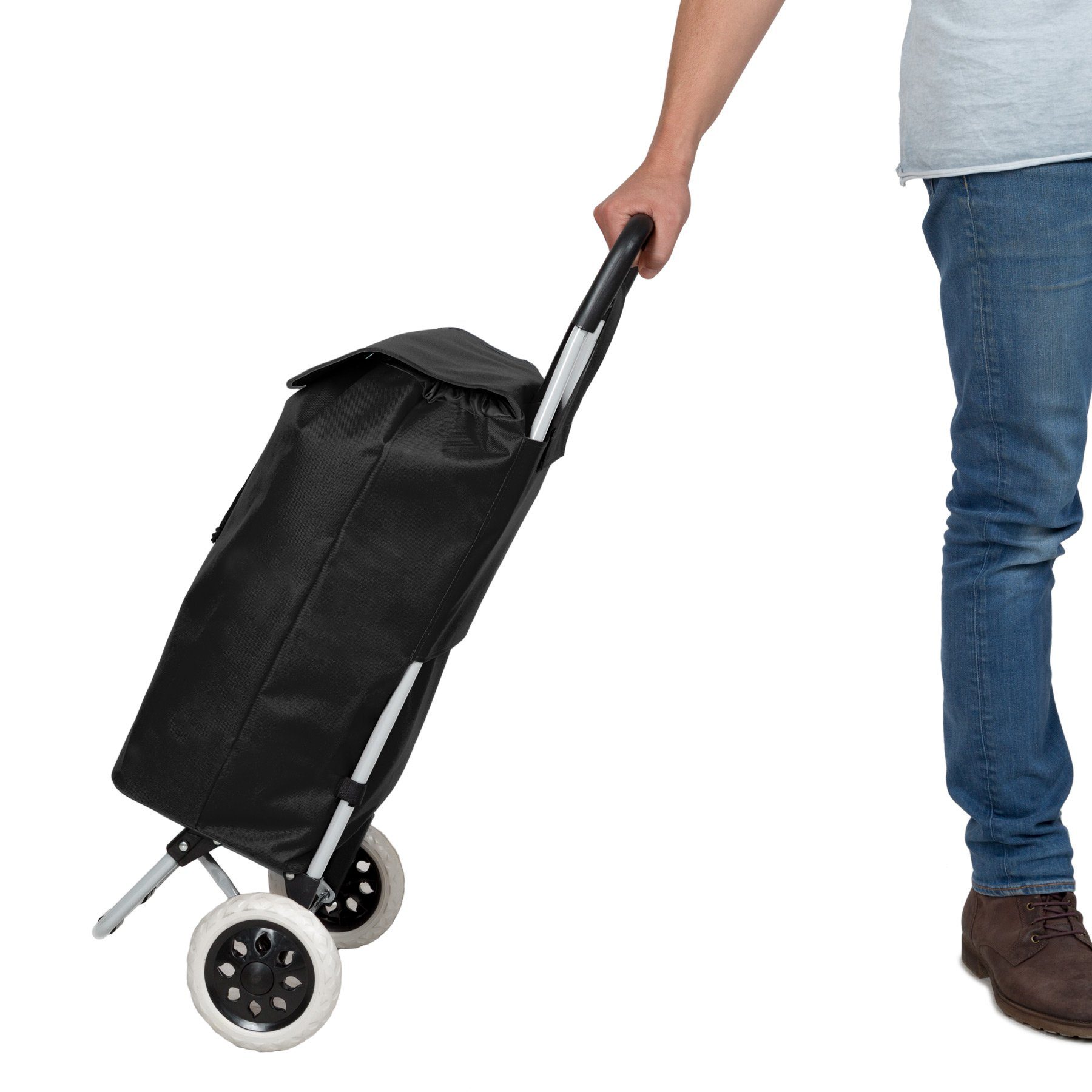tectake Einkaufstrolley Einkaufswagen, klappbar günstig online kaufen