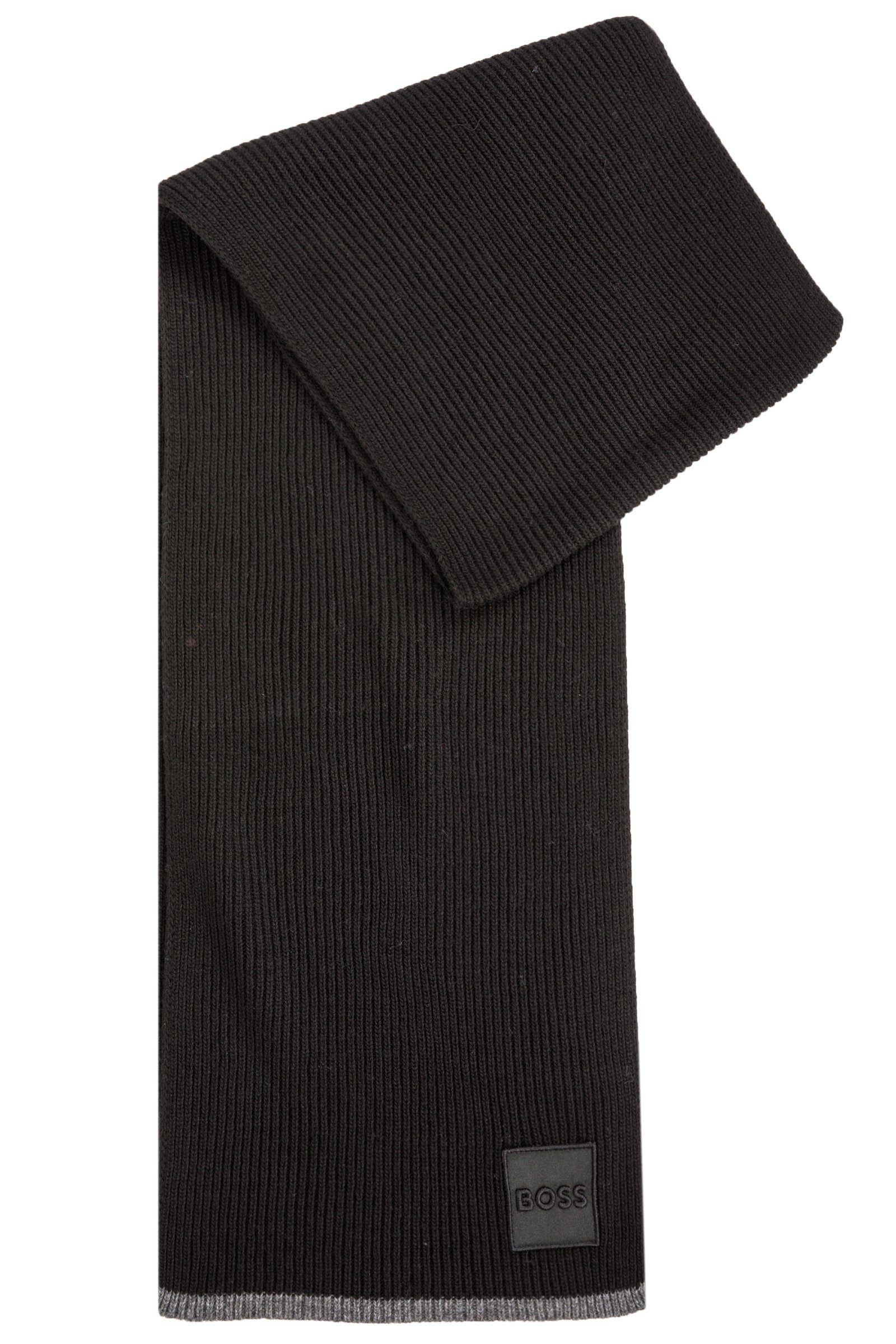 BOSS Schal Myiconic, (keine Angabe, keine Angabe) Schwarz (001) | Modeschals