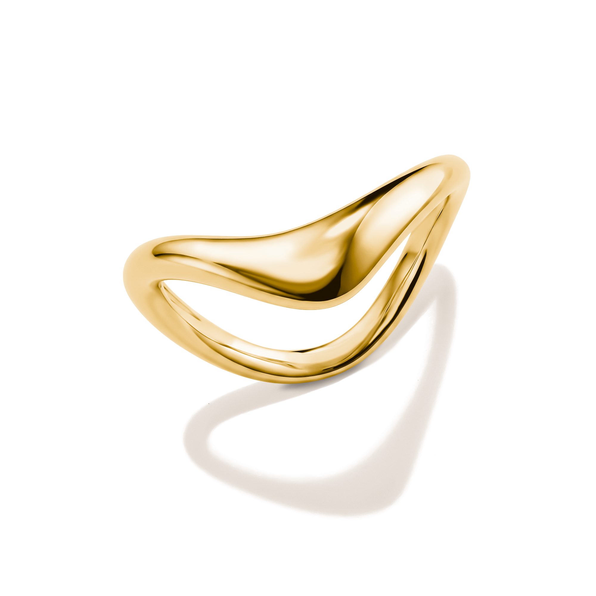 THOMAS SABO Fingerring Fluid Elegance Ring gelbgoldfarben