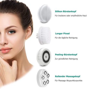 HYTIREBY Gesichtsreinigungsbürste Elektrische Gesichtsbürste, für sanftes Peeling und Tiefenreinigung