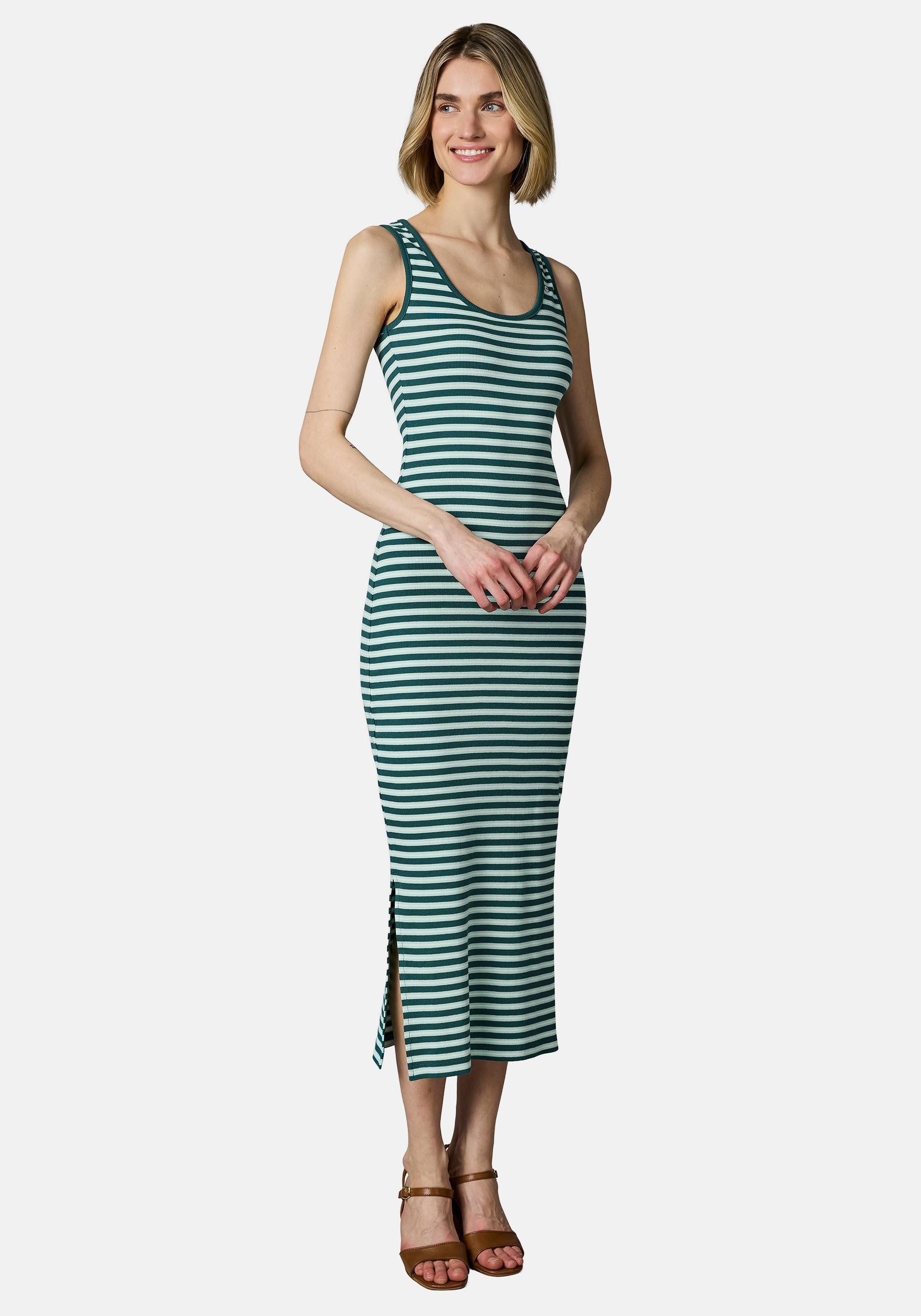 Ragwear Shirtkleid Montyca Stripes YOUMODO Sommerkleid mit Schlüssellochausschnitt