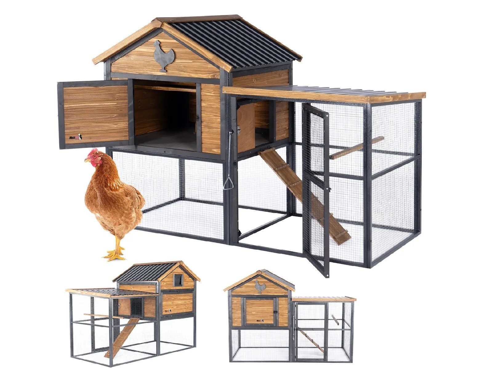 RV-Parts Hühnerstall Hühnerkäfig Hühnerstall Hasenstall Holz Kleintierstall Nagerkäfig