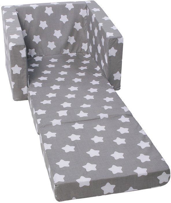 Made Sofa Europe Stars, White für in Kinder; Knorrtoys® Grey Singlesofa