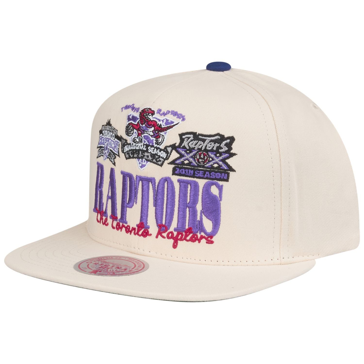 Mitchell & Ness Snapback Cap RETRO FRAME NBA Teams Toronto Raptors