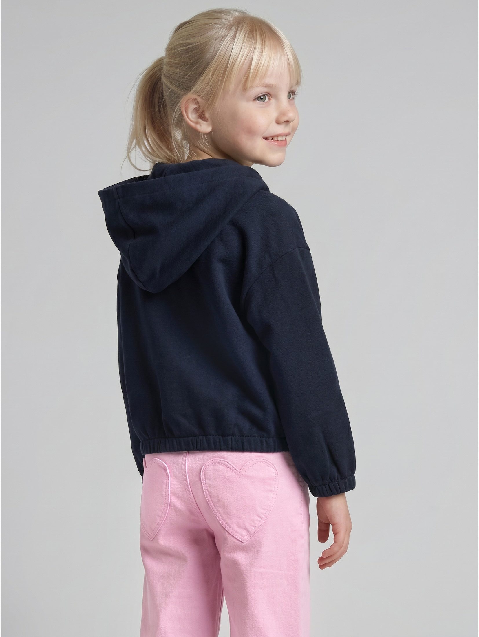 TOM TAILOR Sweatjacke Strick & Sweatshirts Cropped Hoodie Sweatjacke mit Stickerei – Bild 3 von 5