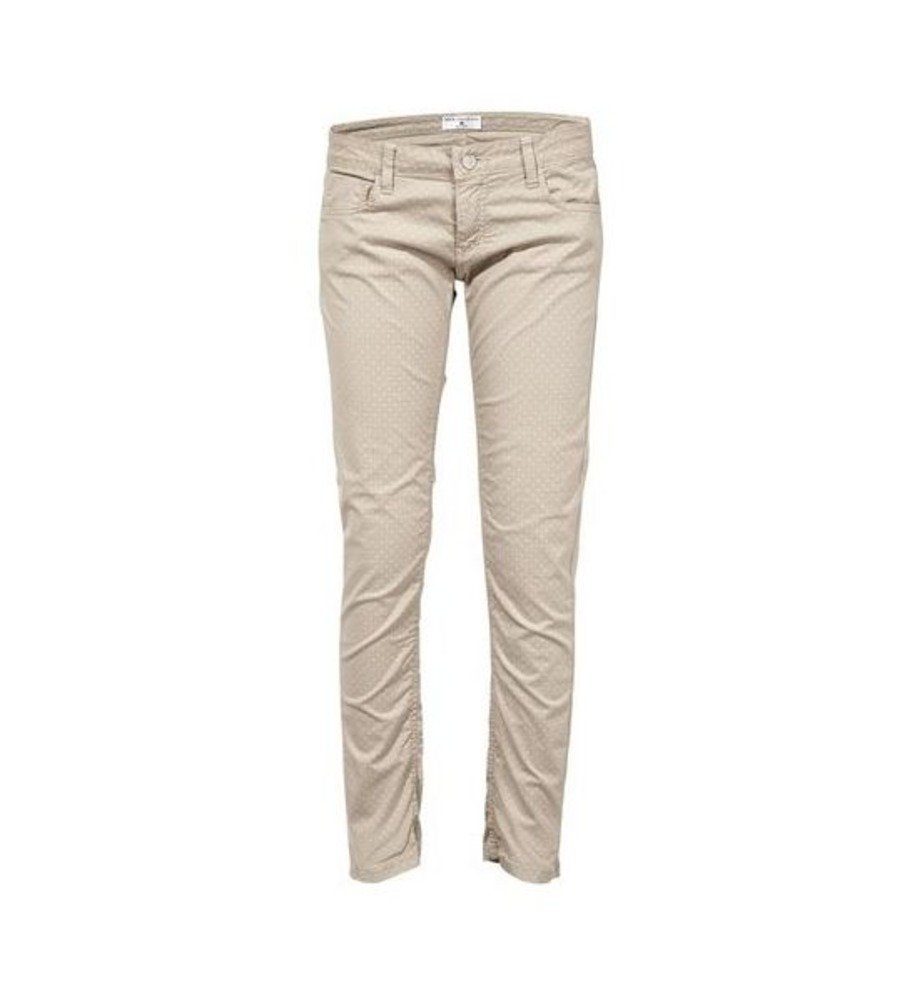 YESET Chinohose Damen Chinohose Hose Chino Punkte-Muster Jeans Stretch grau günstig online kaufen