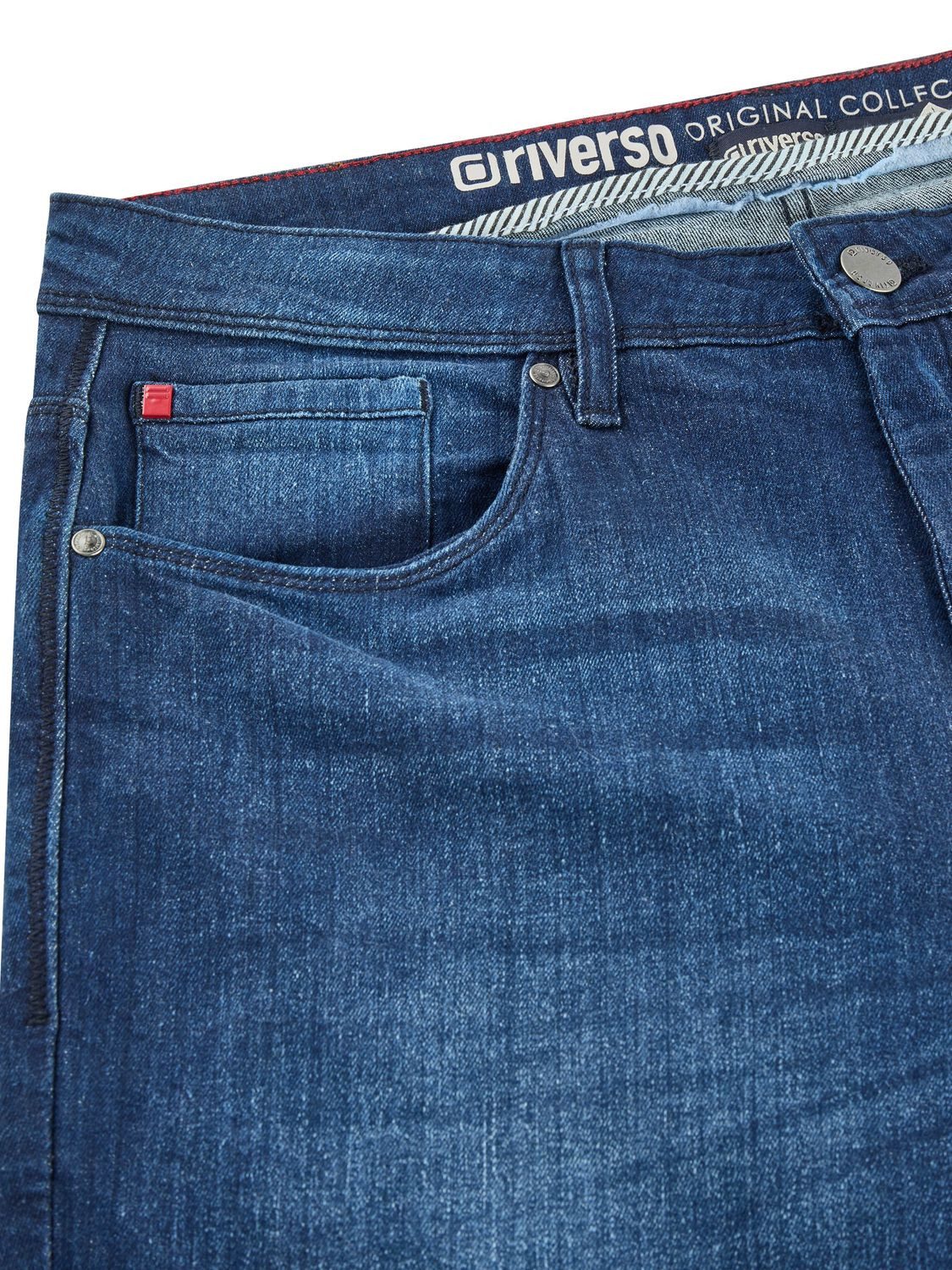 riverso Straight-Jeans Herren Jeanshose RIVChris Regular Fit Denim Hose mit Stretch – Bild 3 von 4