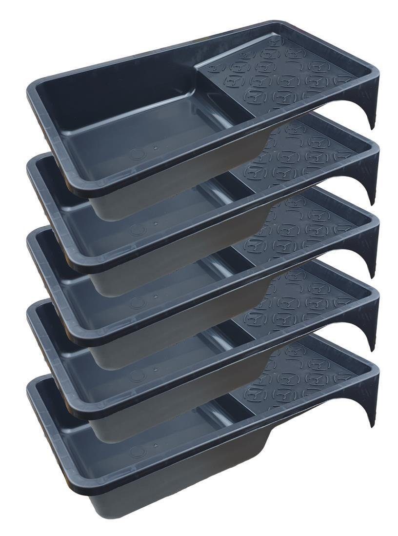 varivendo Farbwanne Kunststoff-Farbwanne 160 x 310 mm 5 Stück, (Set, 5-tlg., Поддоны для краски), Поддоны для краски Farbwanne Lackwanne Kunststoff Lackierwannen