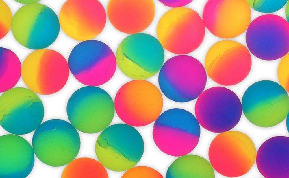 Flummi Ball Mix, Gummiball, Dopsball Neon Frosted ca 25cm