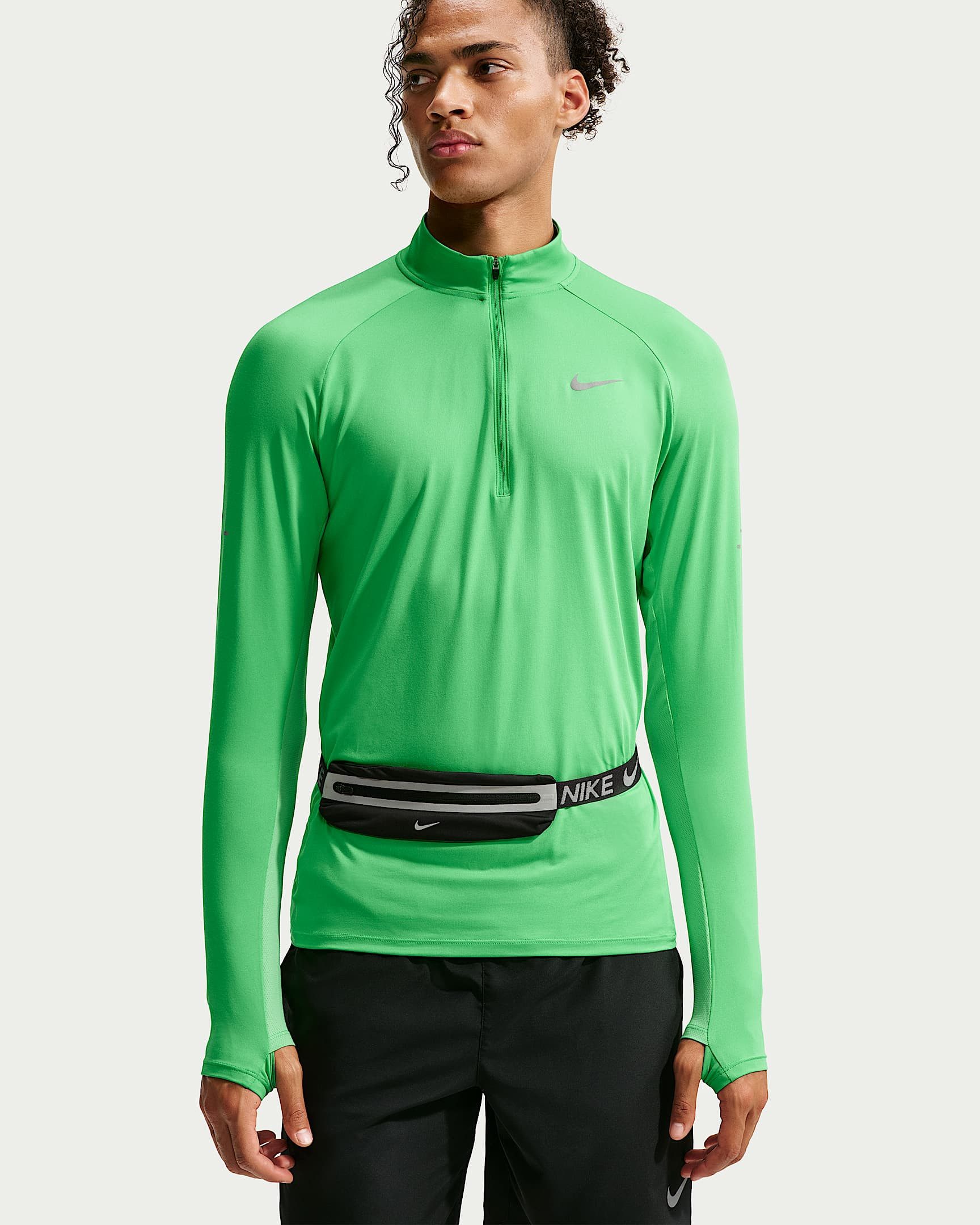 Nike Laufshirt M NK DF STRIDE HZ MIDLAYER leichtes Midlayer-Oberteil, atmungsaktives Material, schnell trocknend