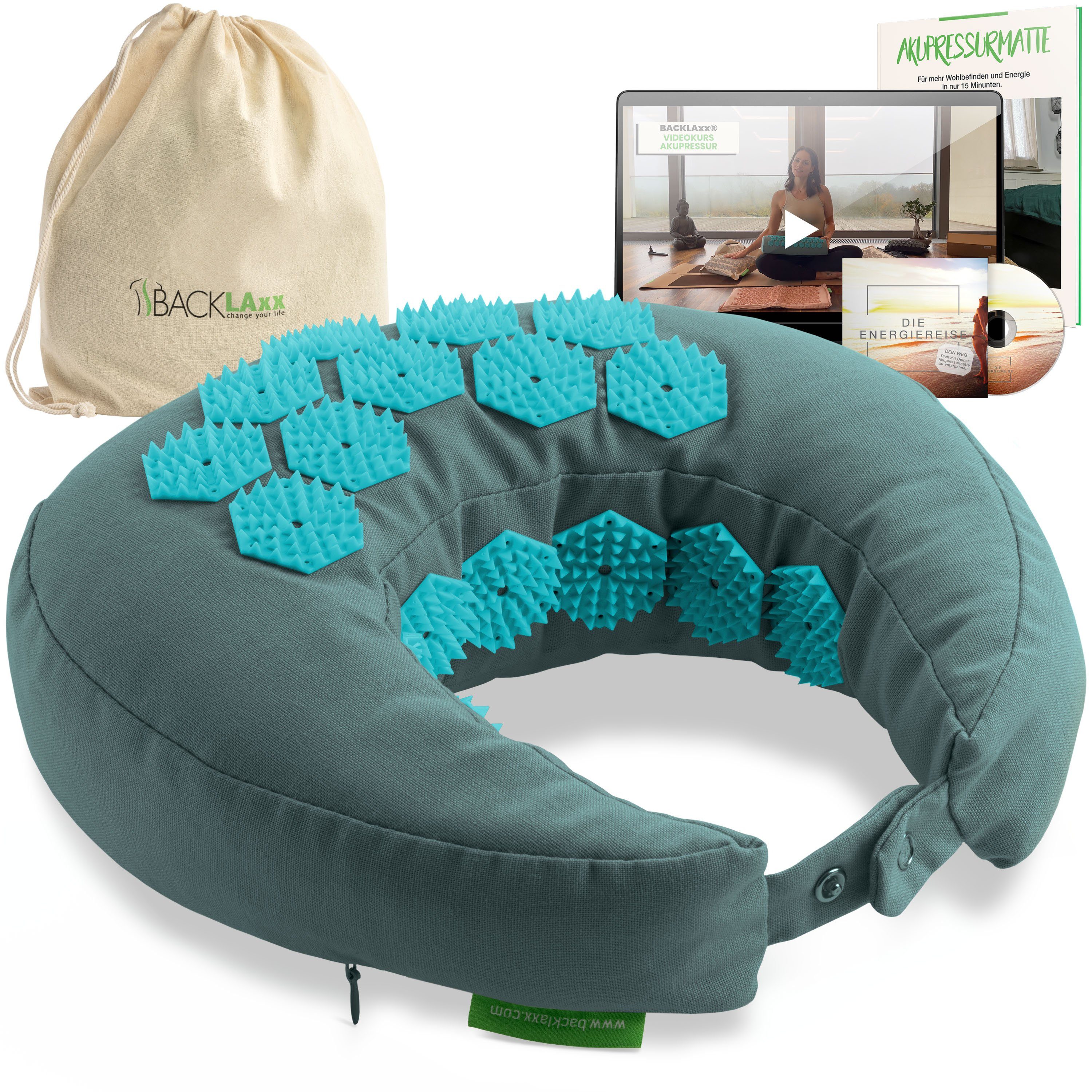 BACKLAxx® Nackenhörnchen Akupressur, Akupressur U Kissen günstig online kaufen