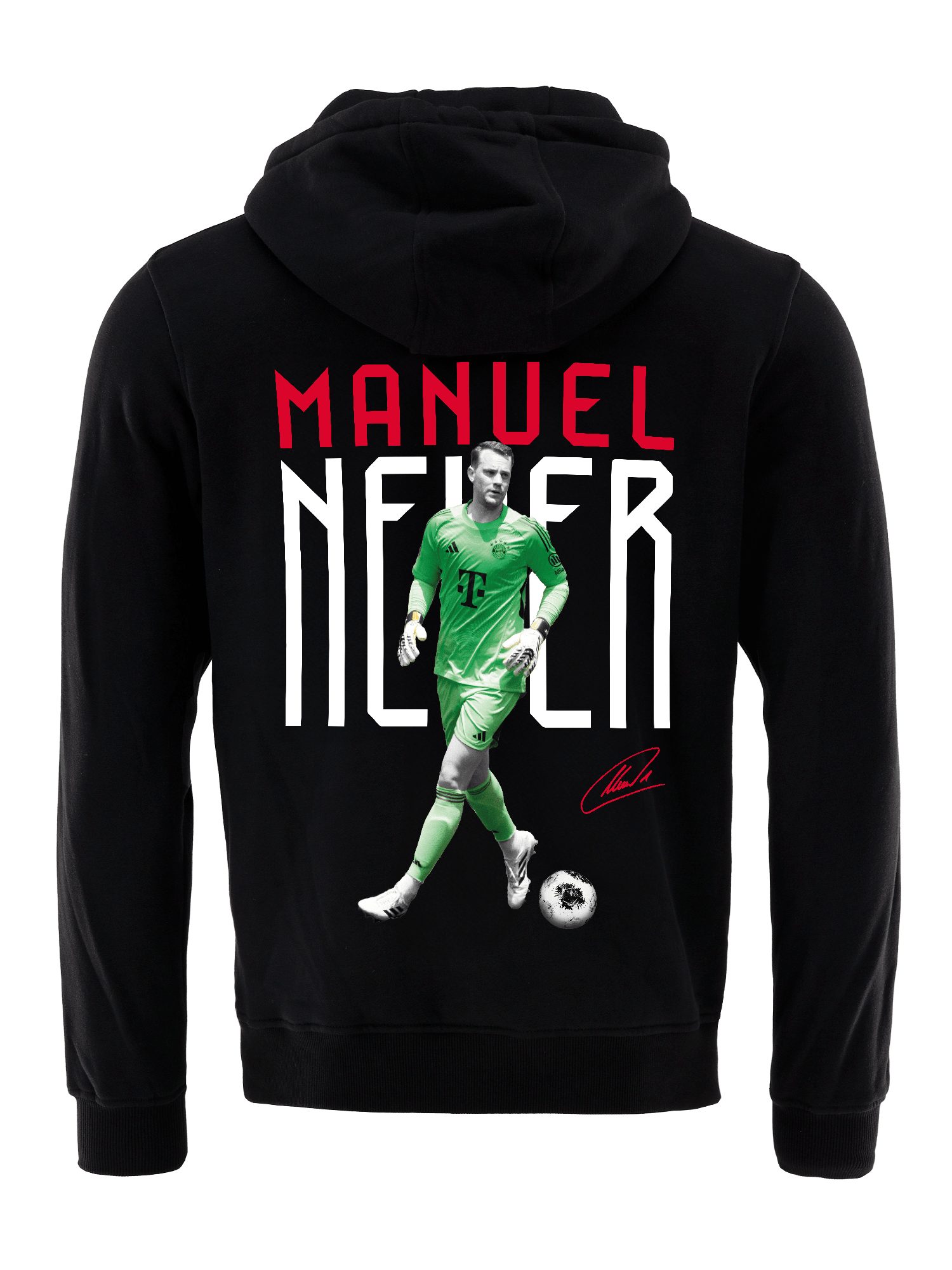 FC Bayern München Kapuzenpullover FC Bayern München, Hoodie I Kapuzenpullover Neuer, Unisex, Schwarz