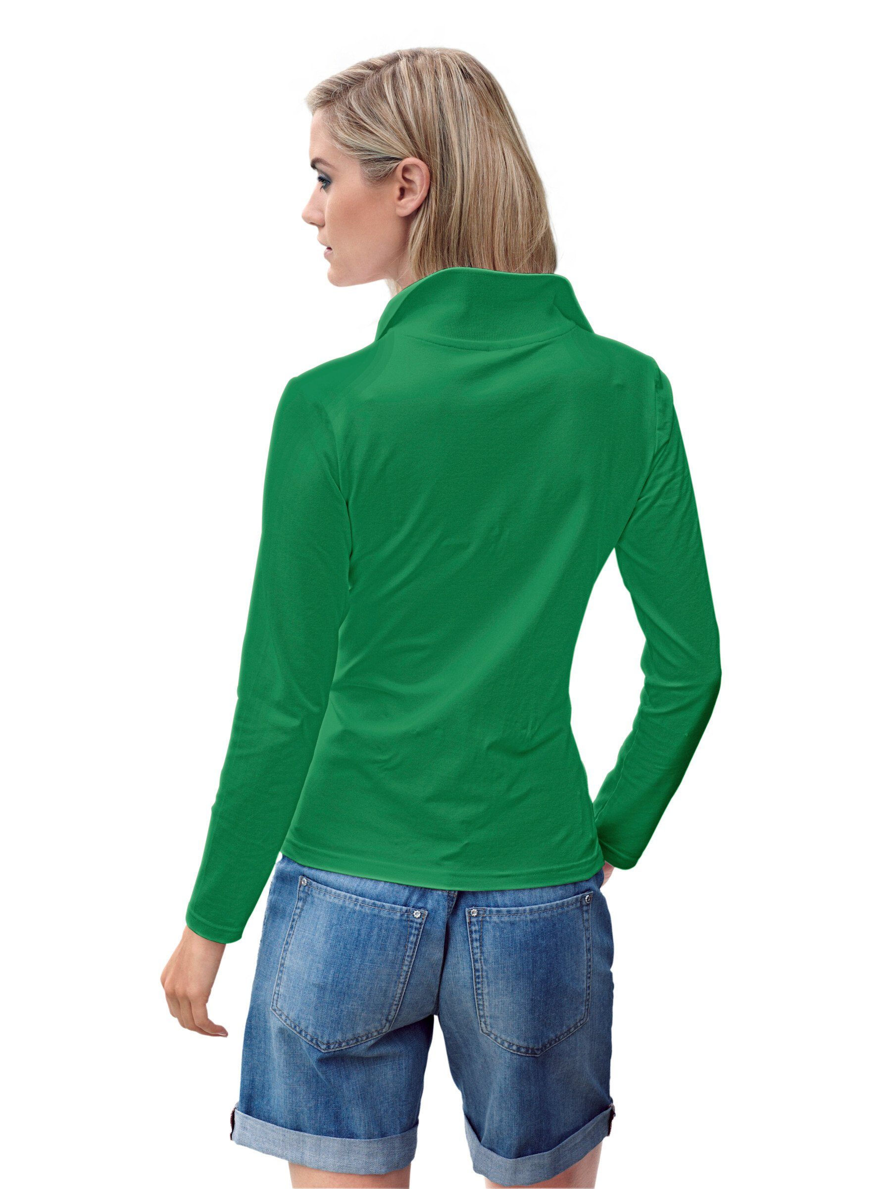 heine T-Shirt Poloshirt Langarm