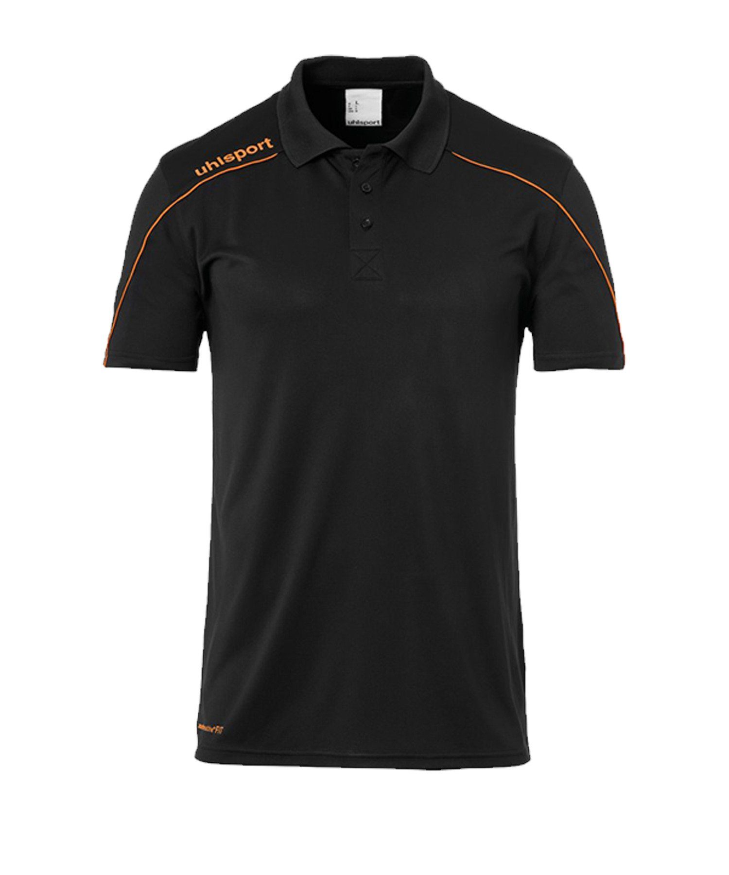 SchwarzOrange Stream Poloshirt uhlsport 22 T-Shirt default