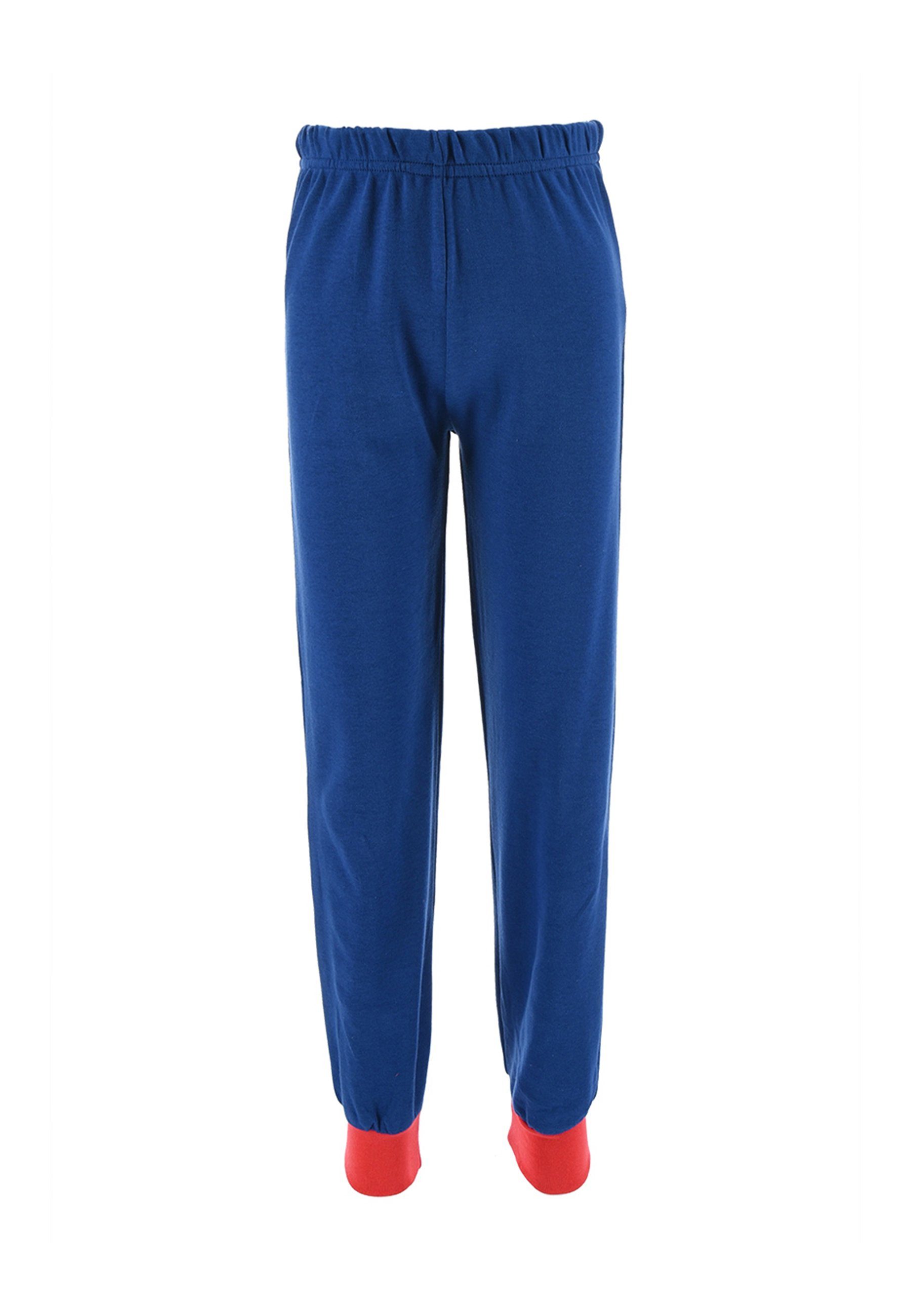 PAW Rubble Schlafanzug Jungen Kinder Chase langarm (2 PATROL tlg) Nachtwäsche Dunkel-Blau Marshall Pyjama