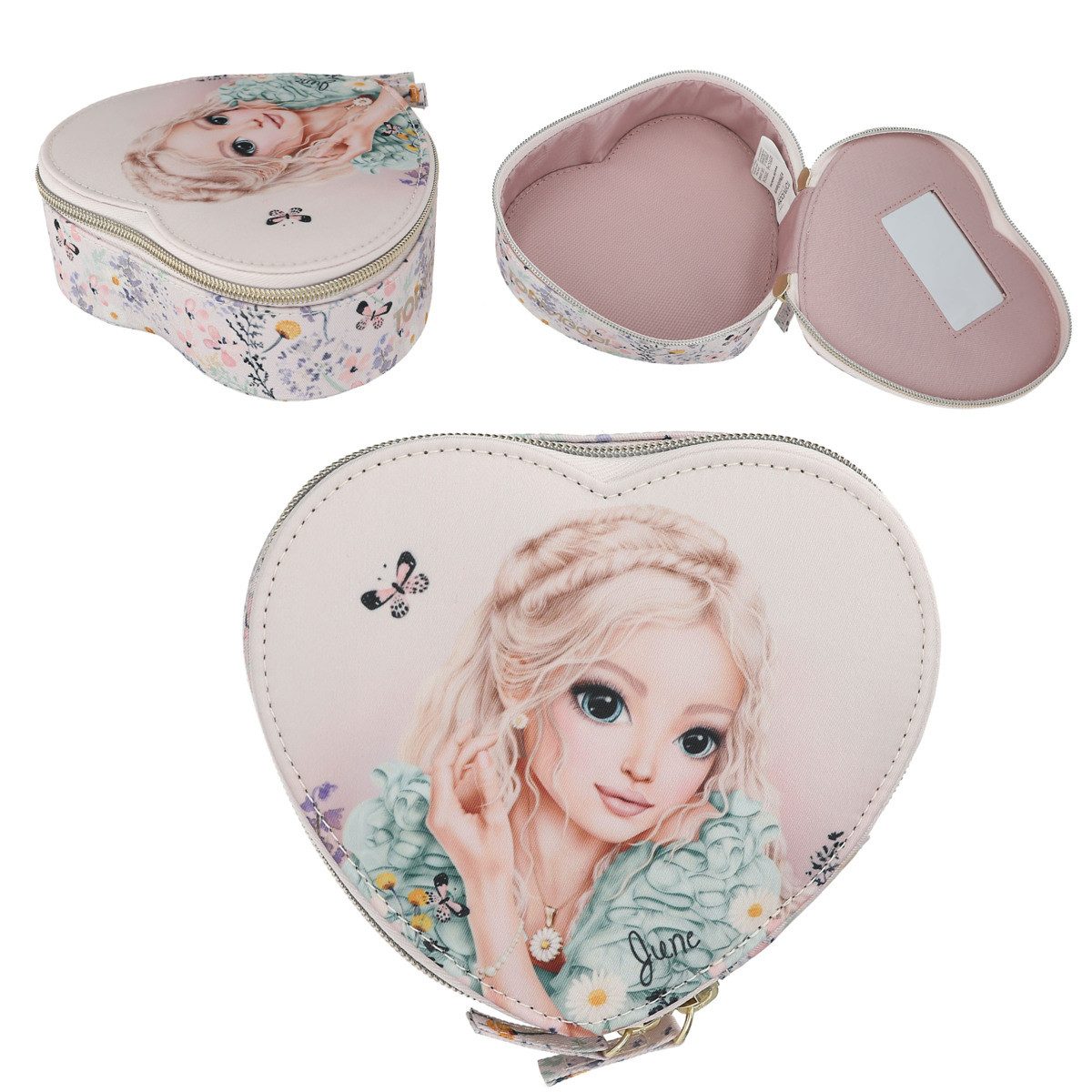 Depesche Schmuckkoffer DEPESCHE TOPModel Mini-Schmuckschatulle SUMMER FEELING in Herzform