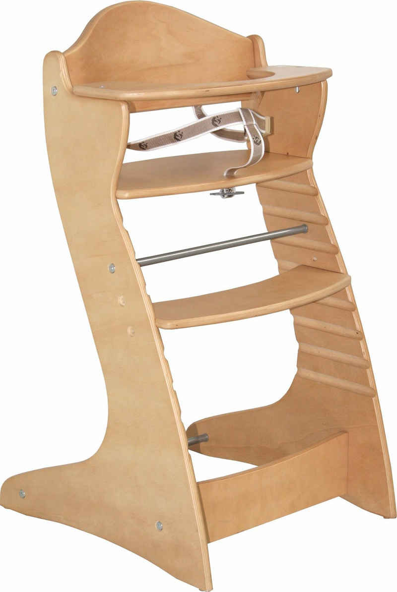 roba® Hochstuhl Treppenhochstuhl Chair up, natur, aus Holz
