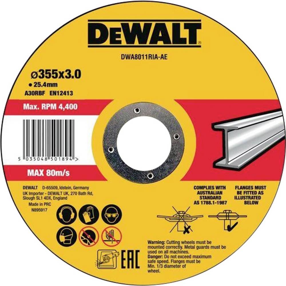 DeWalt Trennscheibe Trennscheibe 355x3x25.4 mm Metall