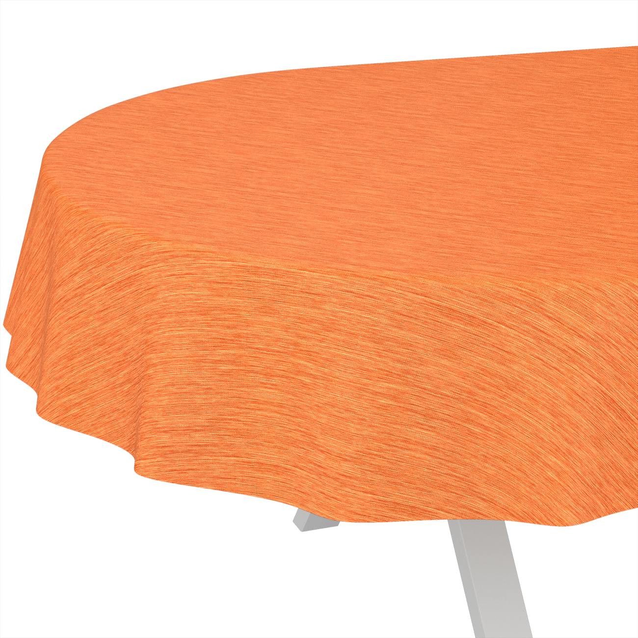 ANRO Tischdecke Wachstuchtischdecke Gartentischdecke Wachstischdecke (Einzelstück 1-tlg), Glatt 140x160cm Oval wasserabweisend