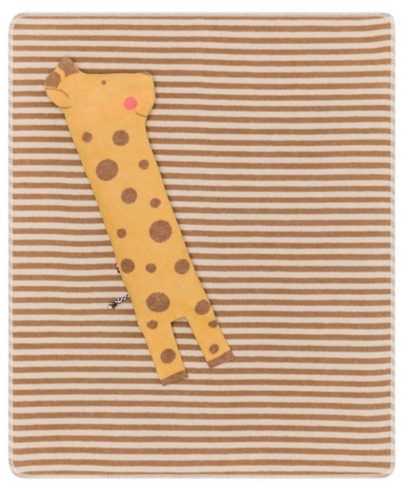 Babydecke Juwel in der Puppe 'Giraffe' 70 x 90 cm Gold - Gelb, DAVID FUSSENEGGER
