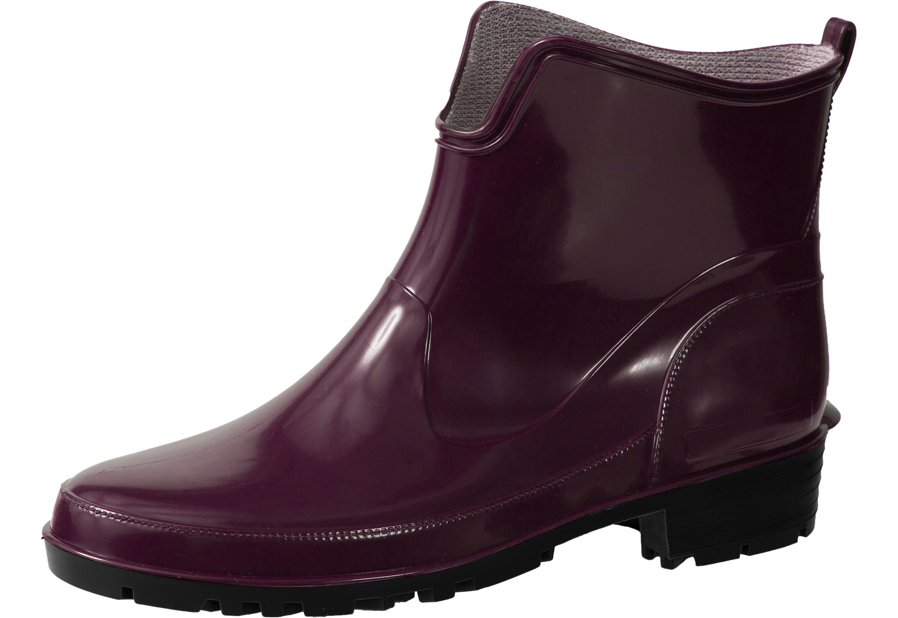 Ladeheid Gummistiefeletten LA-930 kurze Boots für Frauen Gummistiefel Damen wasserfest und bequem