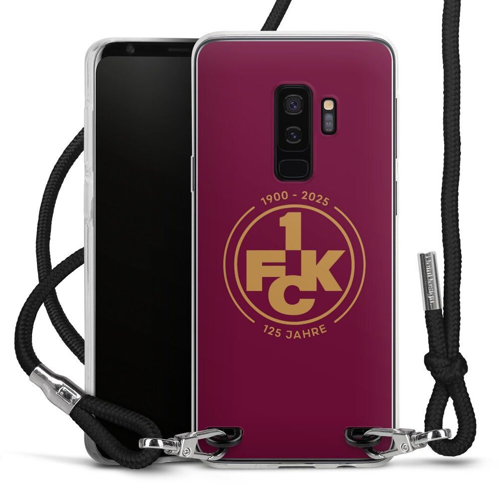 DeinDesign Handyhülle 1. FC Kaiserslautern 1. FCK 125 Jahre 1. FCK 125. Jubiläum, Samsung Galaxy S9 Plus Handykette Hülle mit Band Case zum Umhängen