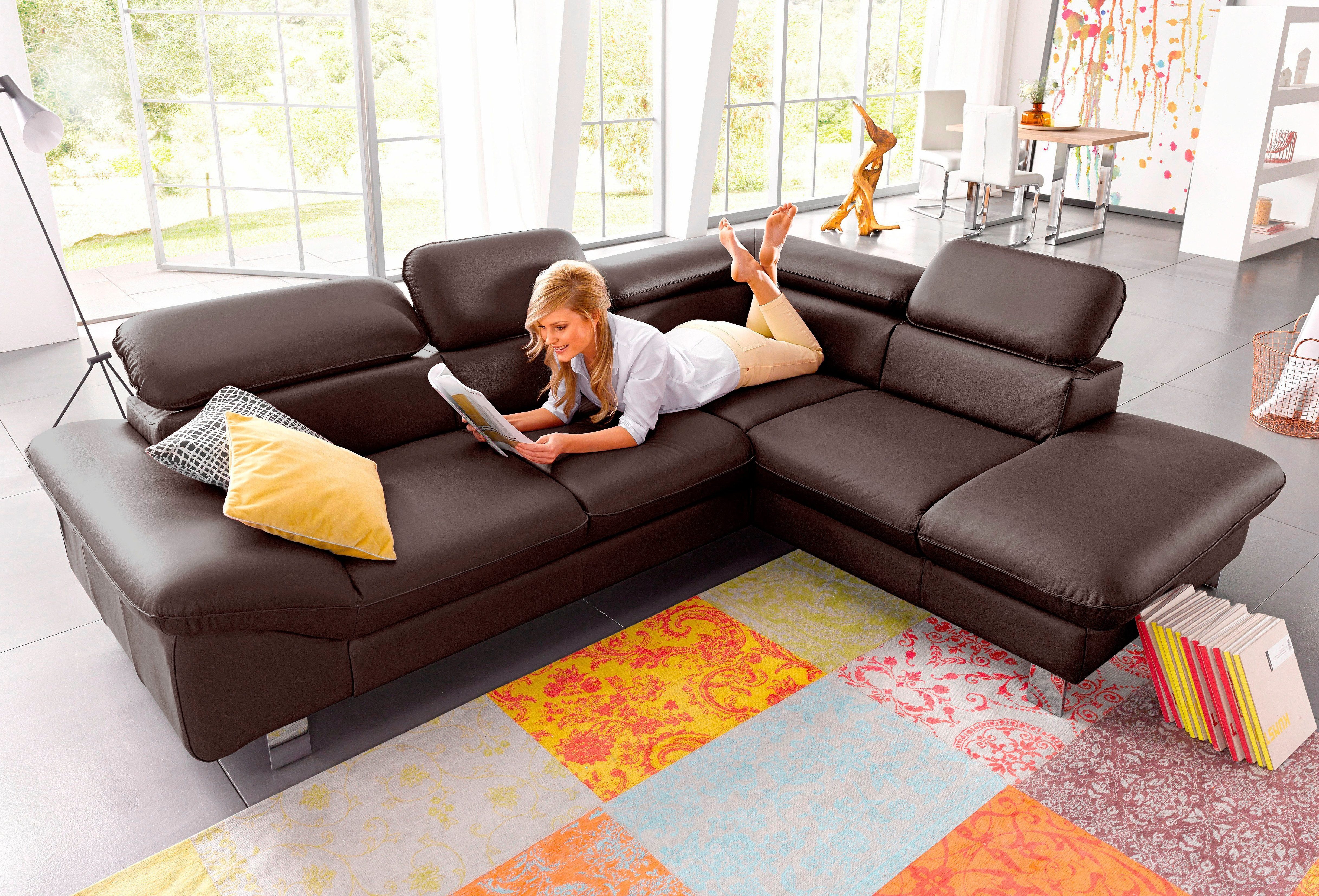 COTTA Ecksofa Driver L-Form, mit Kopfteilverstellung, günstig online kaufen