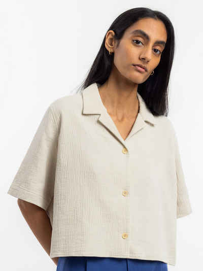 Rotholz Hemdbluse Cropped Bowling Shirt