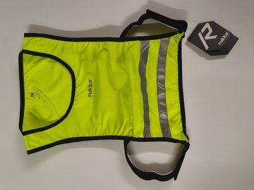 Rukka Funktionsweste reflektierende Warnweste Laufweste Reflektor Jogging Fahrrad seitliche Klettverschlüsse