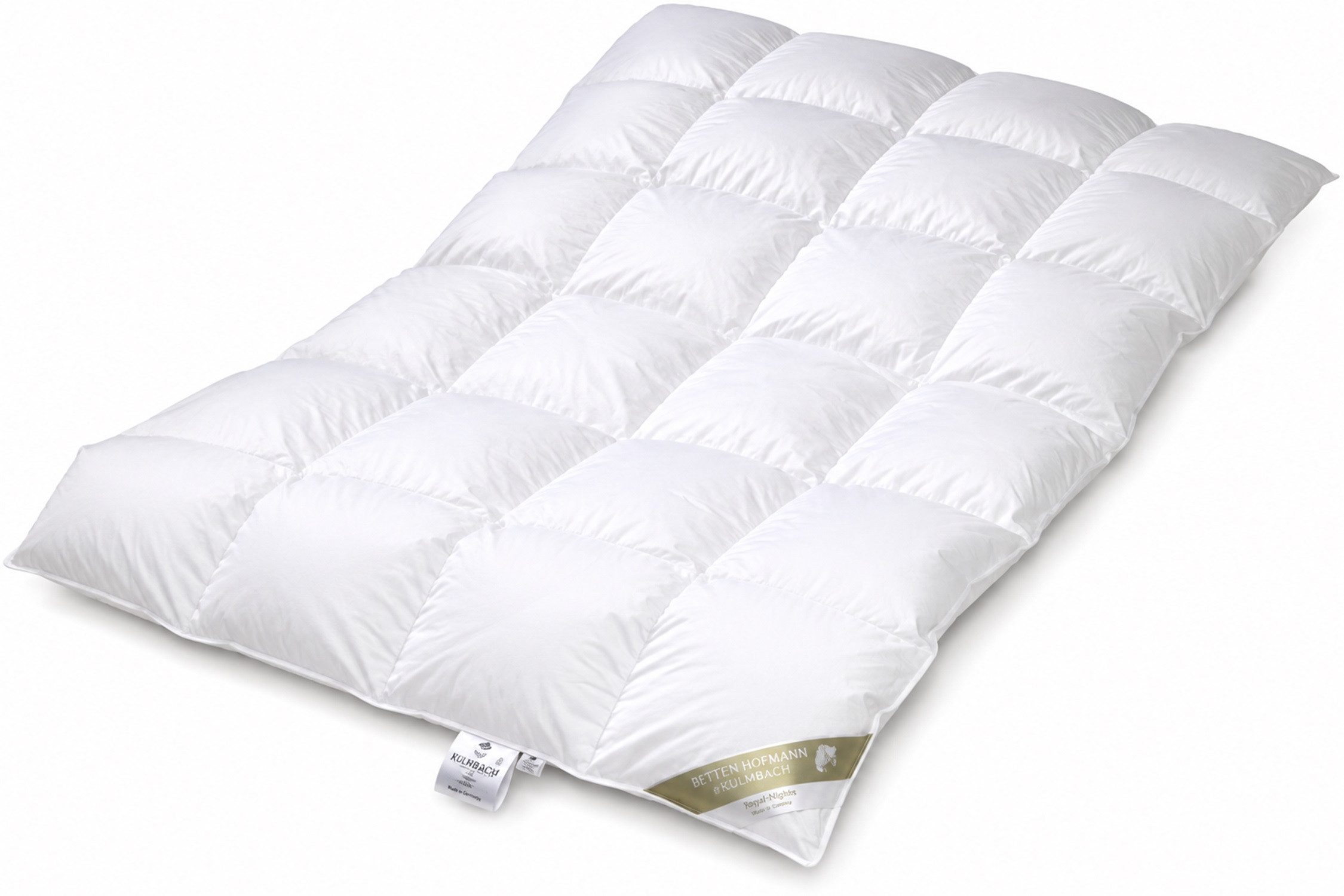 Betten Hofmann 4-Jahreszeitenbett Betten Hofmann Franken Daunendecke 4x6 135x220 cm 960 g Daunen, Füllung: 100% Daunen, Bezug: 100% Baumwolle, warmes Ganzjahresbett, hergestellt in Deutschland