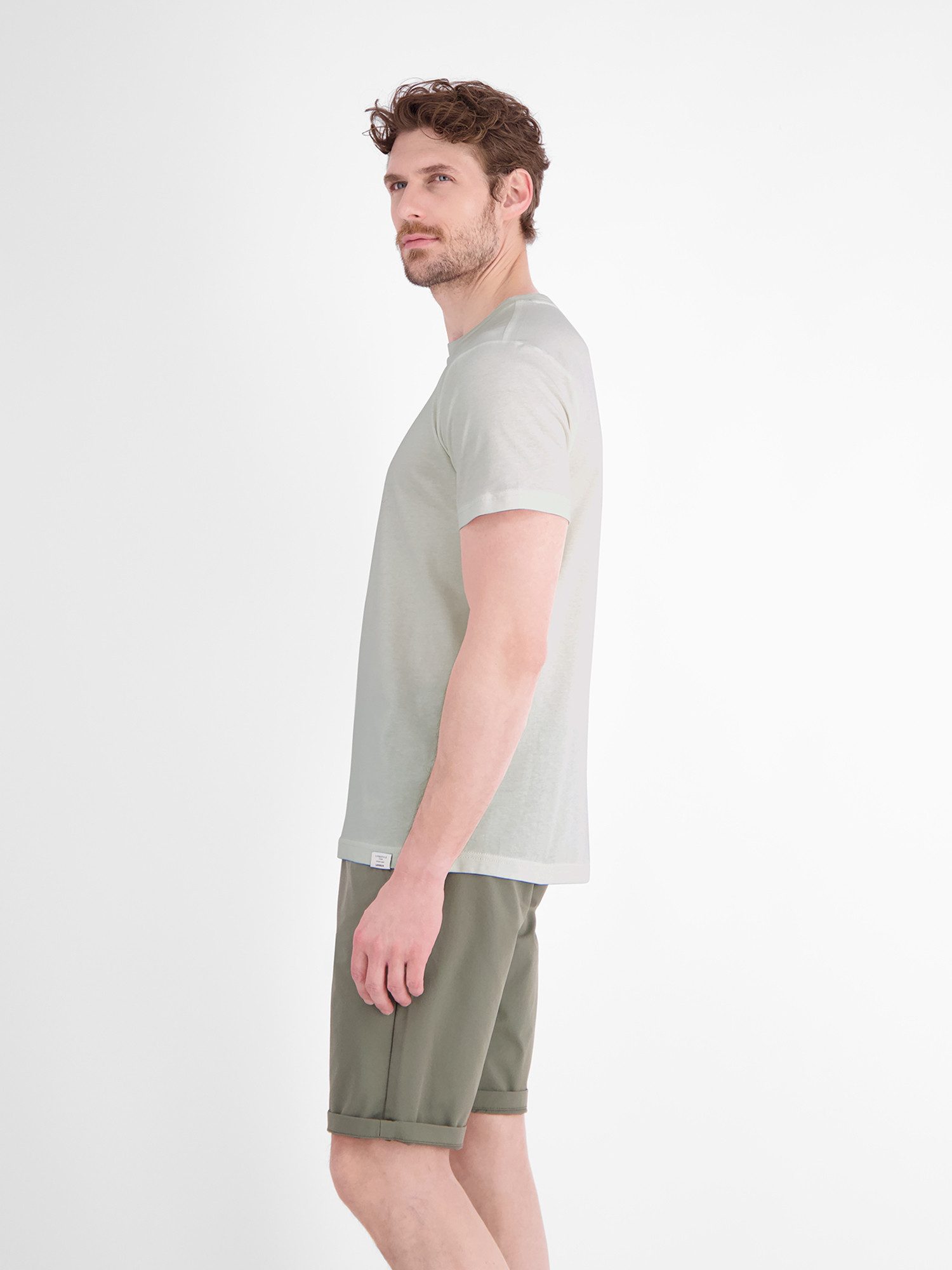 LERROS T-Shirt Baumwoll T-Shirt mit Motiv-Print und bequemem Rundkragen