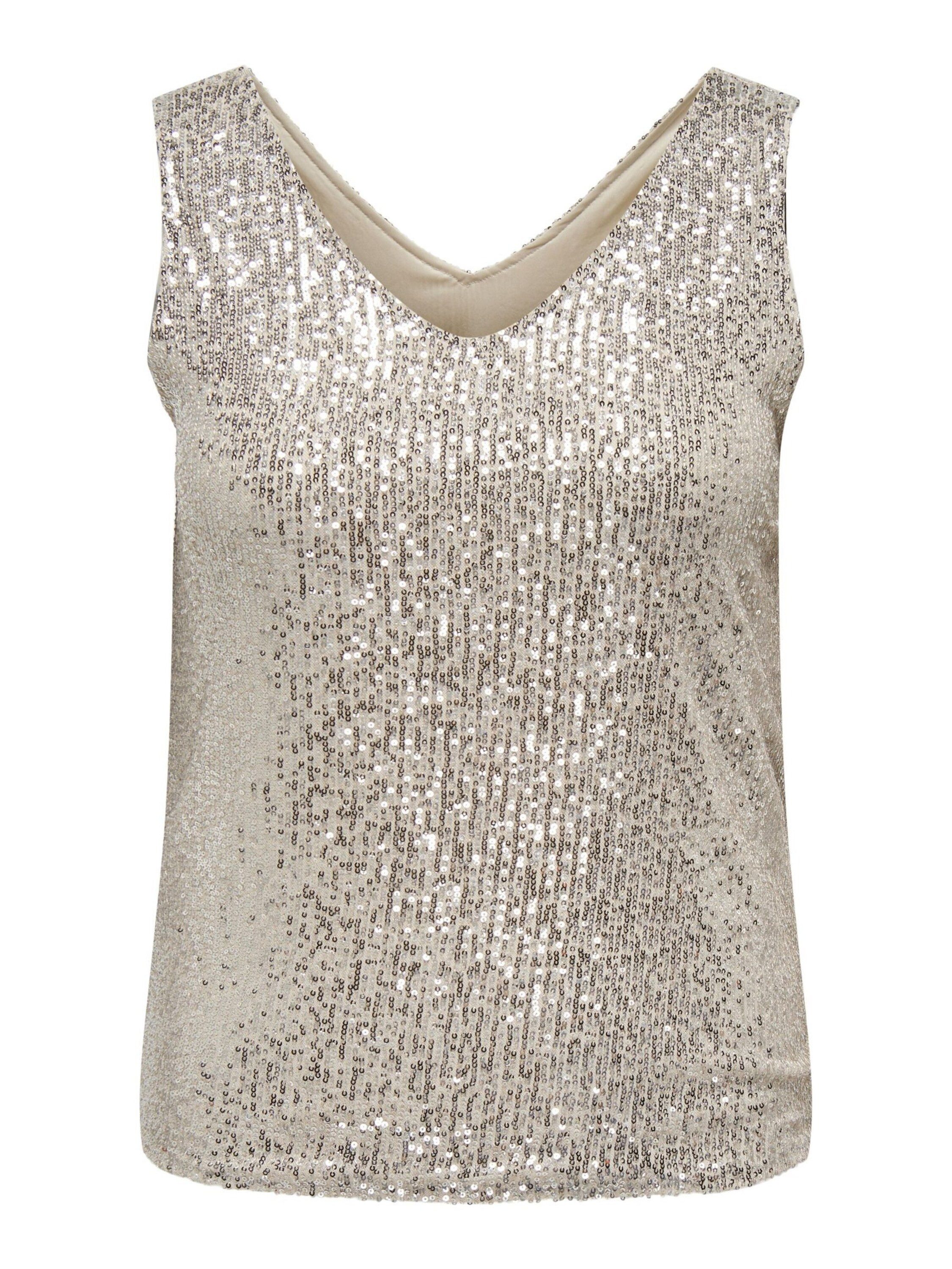 ONLY CARMAKOMA Shirttop CARANA (1-tlg) Pailletten