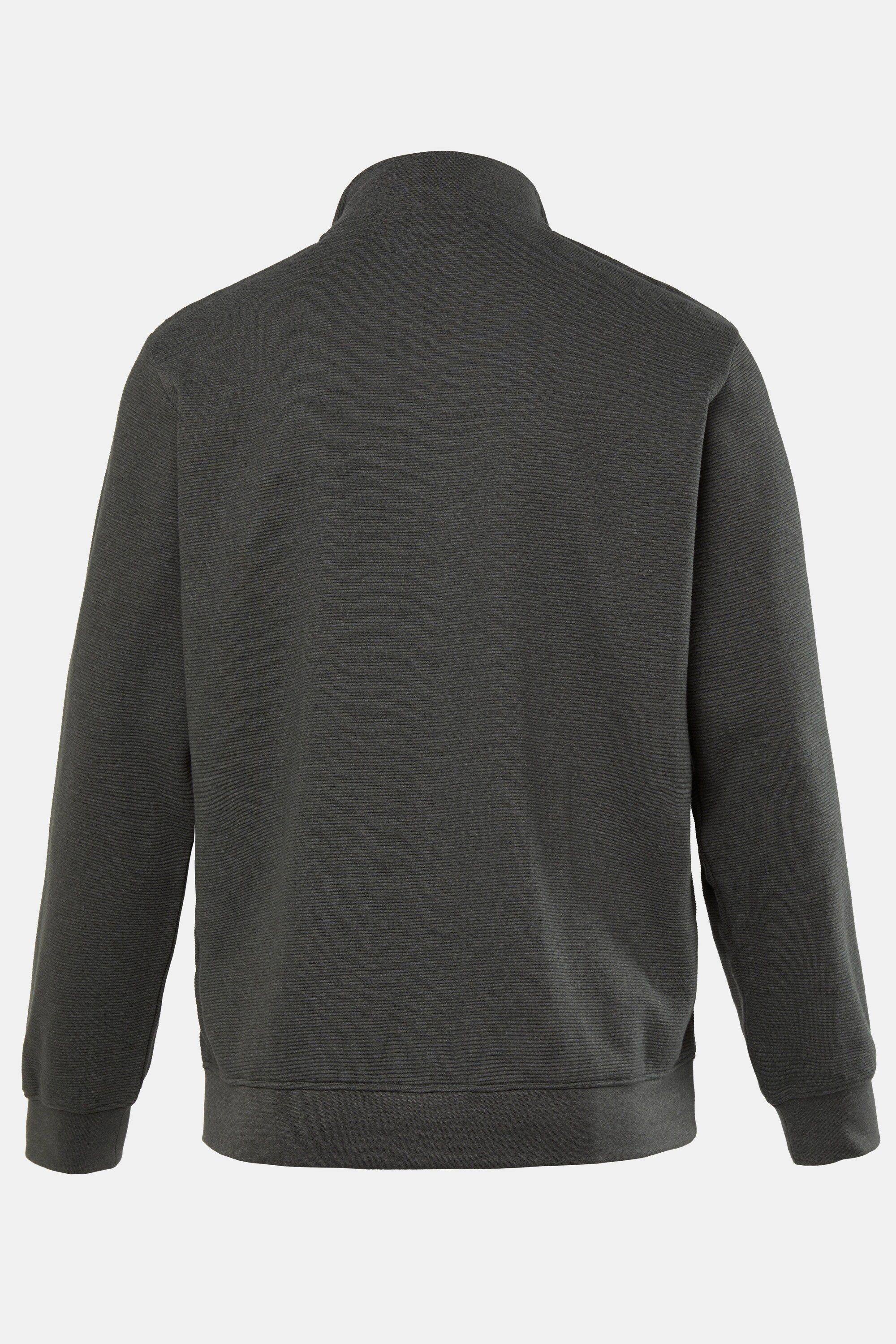 Men Plus Fleecejacke Sweatjacke Stehkragen Zipper
