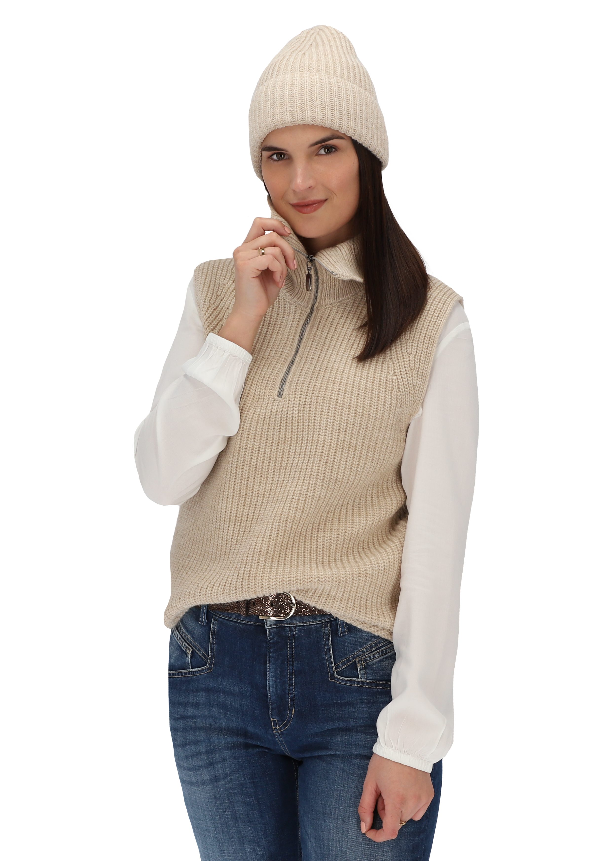 halsüberkopf Accessoires Strickmütze Strickmütze Strickmütze mit günstig online kaufen