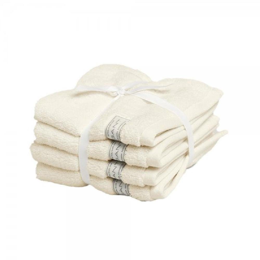 Gant Badetücher Gant Home Seifentuch Set Gesichtstücher Premium Towel Sugar White (30x