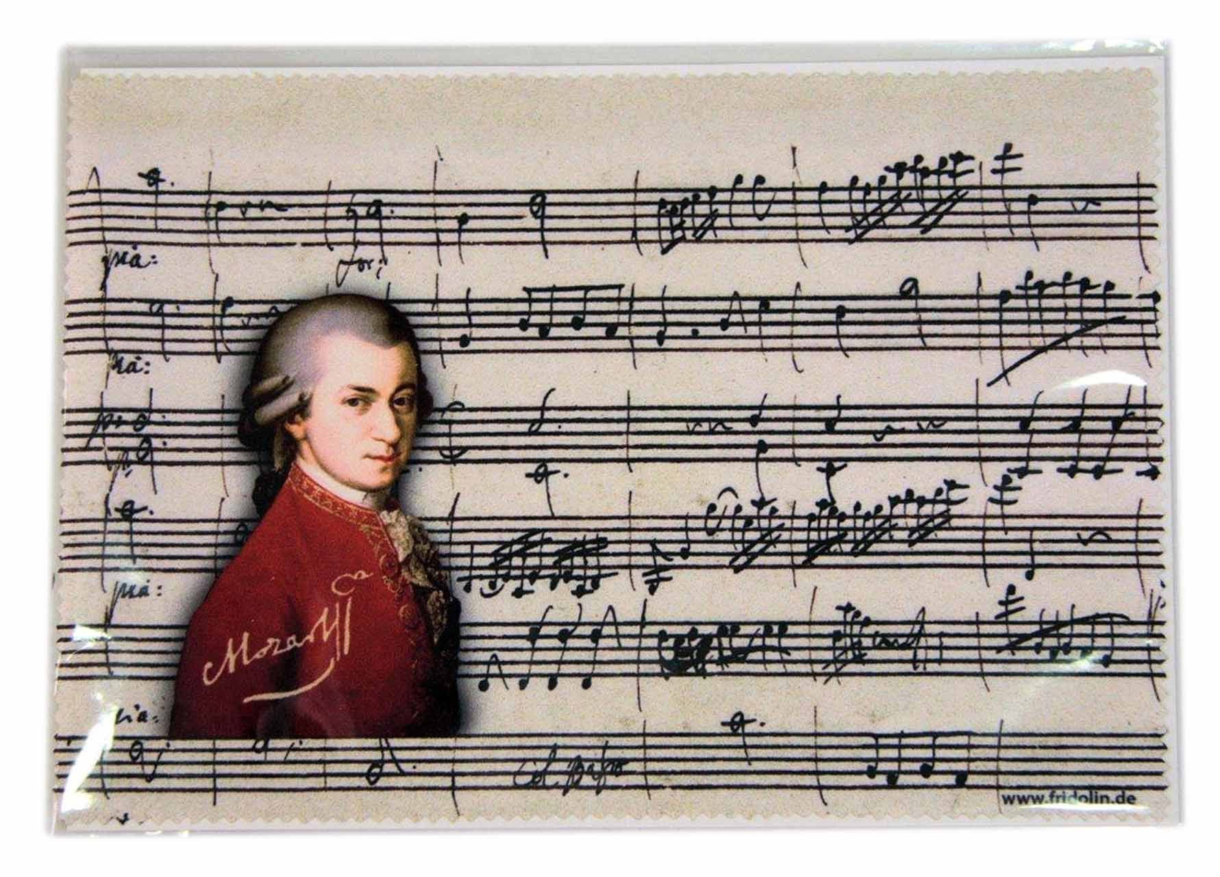 mugesh Mozart Brillenputztuch Mikrofasertuch Musiker) (für