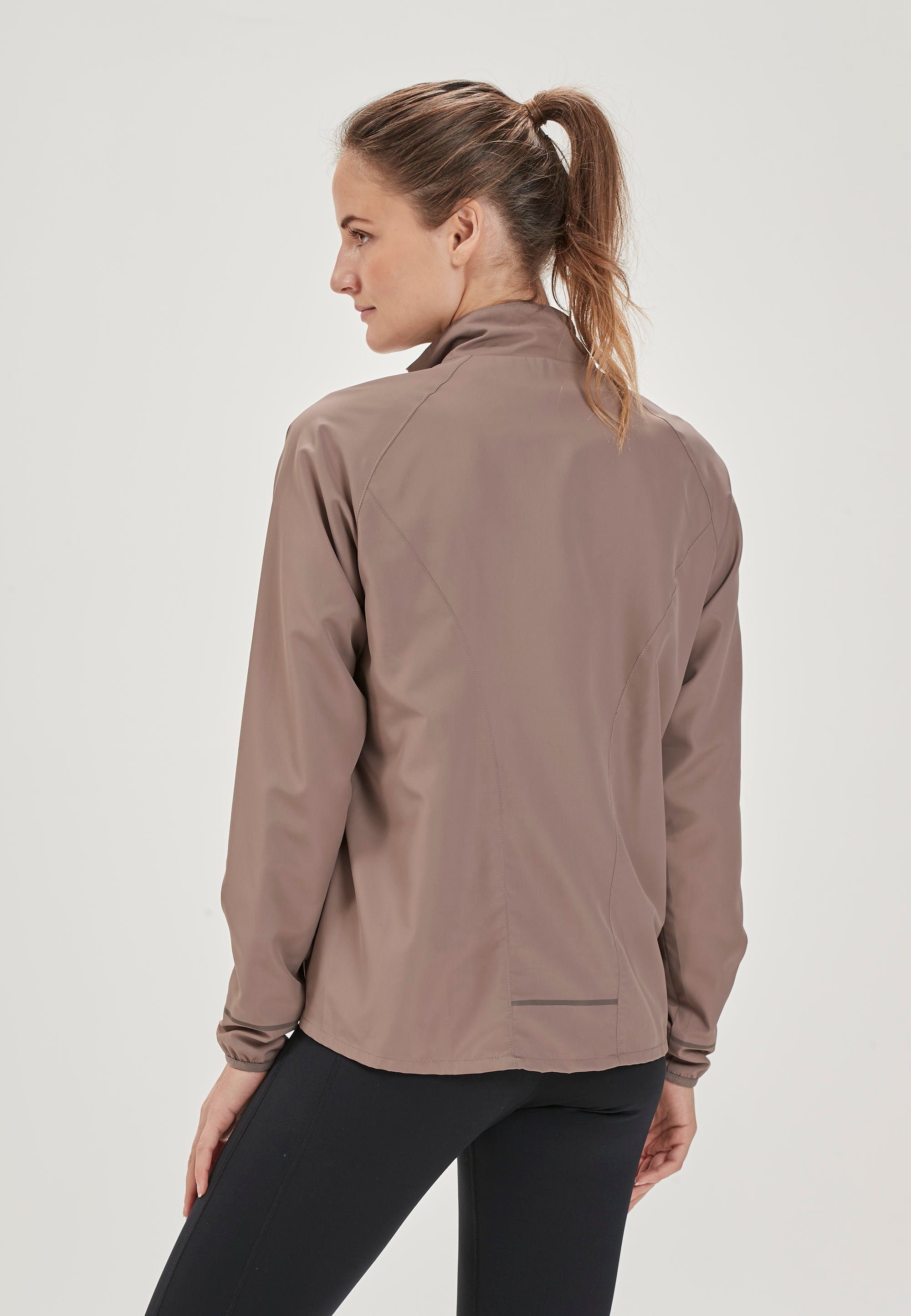 ENDURANCE Laufjacke Shela mit hoher Atmungsaktivität braun-beige