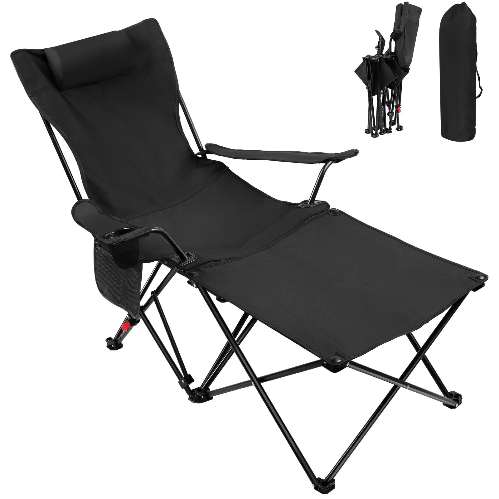 IDEASY Klappstuhl Campingstuhl Faltbar mit Fußablage, günstig online kaufen