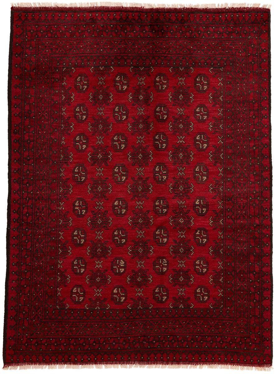 Orientteppich Afghan Akhche 147x190 Handgeknüpfter Orientteppich, Nain Trading, rechteckig, Höhe: 6 mm