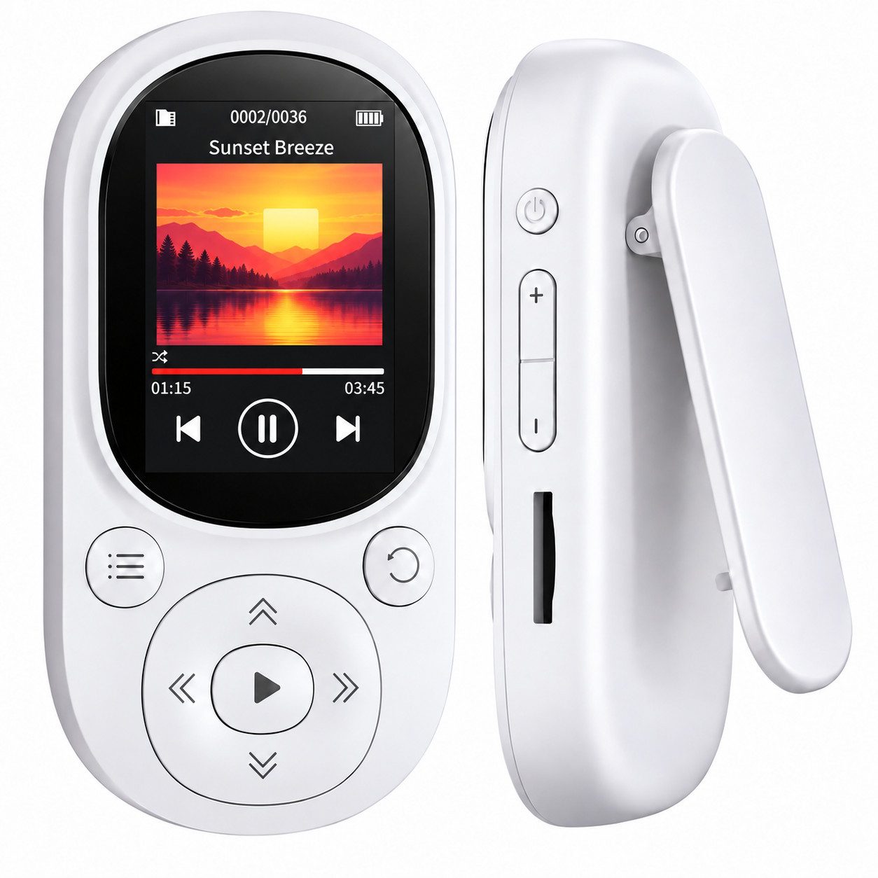 Lisabonde MP3-Player Bluetooth 5.3 64GB mit Clip & FM-Radio Sport MP4-Player (64 GB, Bluetooth 5.3)